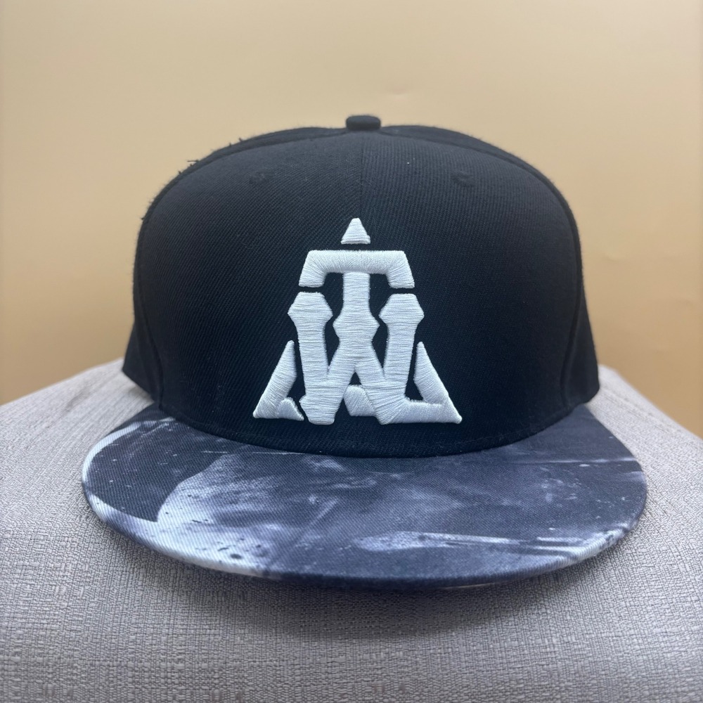 Alan Walker Snapback Hat Mens OSFM Black Grey Galaxy Brim Good Streetwear EDM